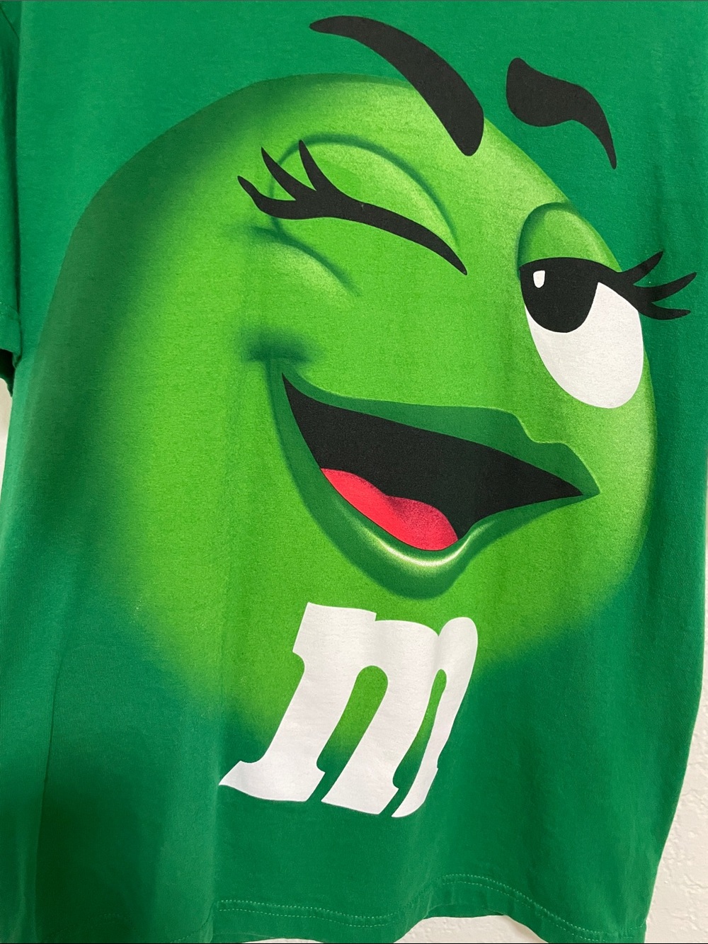 M&M'S Green Character Graphic Tee - Bright Green, White, Black, Red - Picture 2 of 7